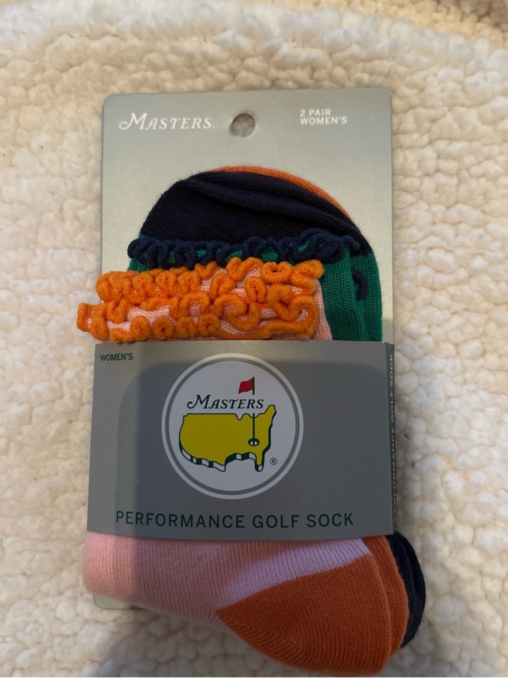 Masters Women's Golf Socks ONLY PINK AND ORANGE